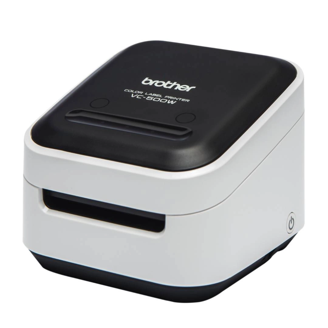 Drukarka etykiet Brother VC-500W ZINK 313 dpi / do 50 mm / PC / Mac / USB / Wi-Fi / AirPrint / z dodatkową taśmą w zestawie