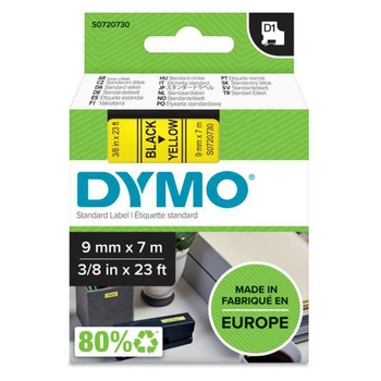 Oryginalna taśma DYMO D1 40918 9mm x 7m żółta/czarny nadruk
